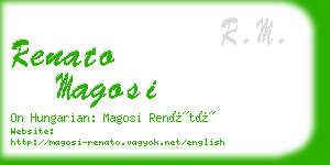 renato magosi business card